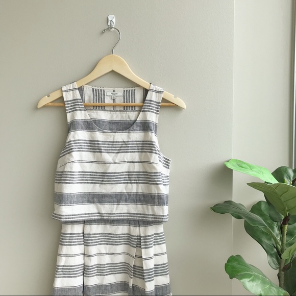 Madewell Stripe Overlay Dress - Picture 2 of 5